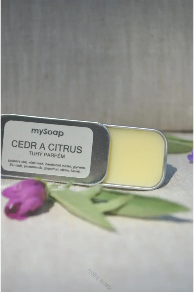 Tuhý parfém cedr a citrus