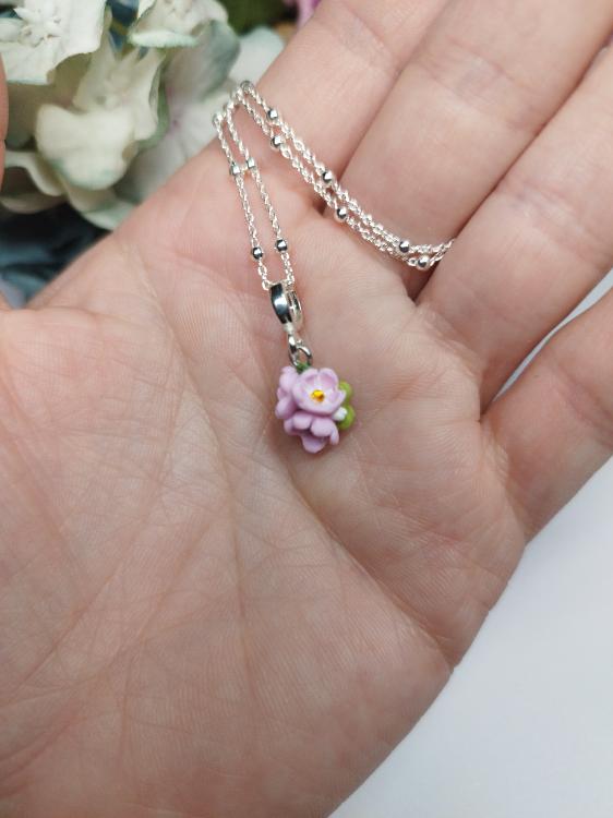 Růžová pomněnka (Ag925/1000)