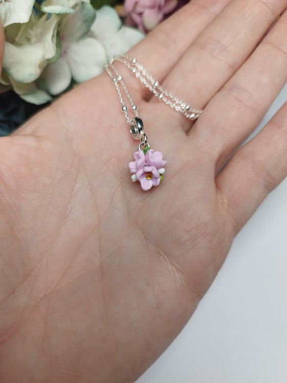 Růžová pomněnka (Ag925/1000)